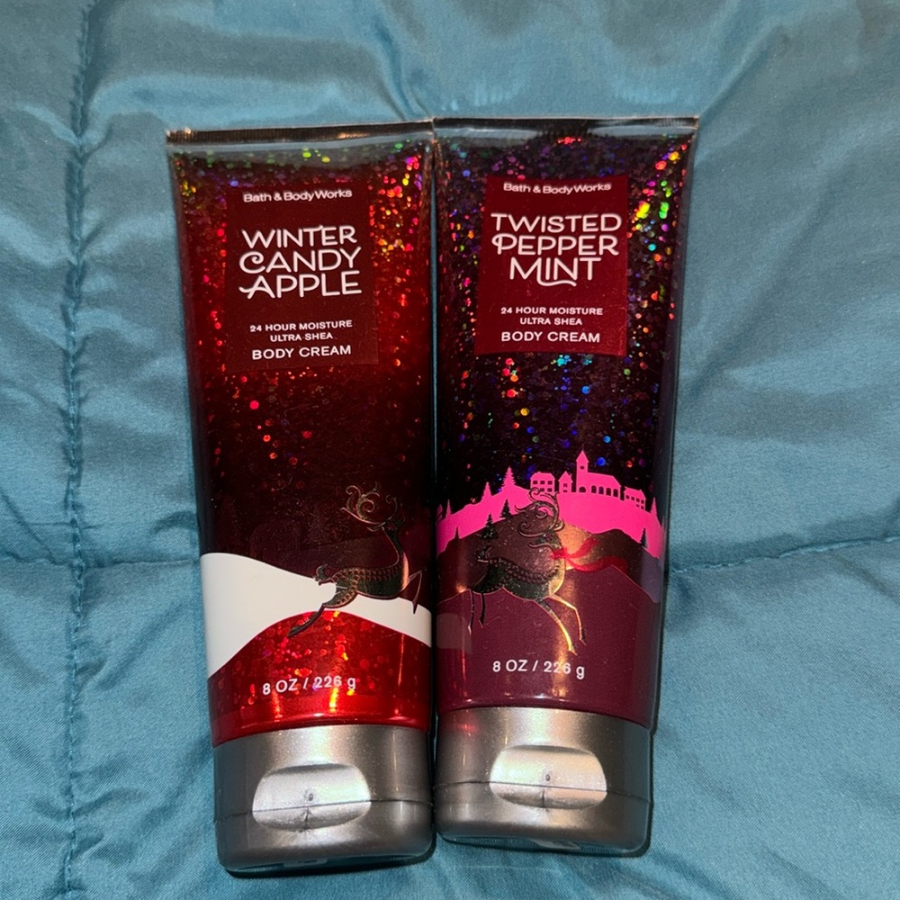 Bath and Body Works Winter Candy Apple and Twisted Peppermint